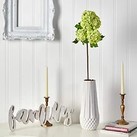 Snowball Hydrangea Artificial Flower Stem