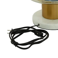 14" Gold Metal Modern Table Lamp