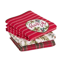 DII® Merry Holly Dishtowel Set