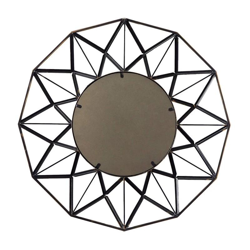 32" Gold Glam Metal Wall Mirror