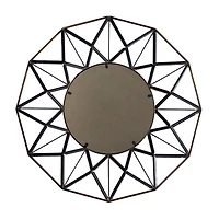 32" Gold Glam Metal Wall Mirror