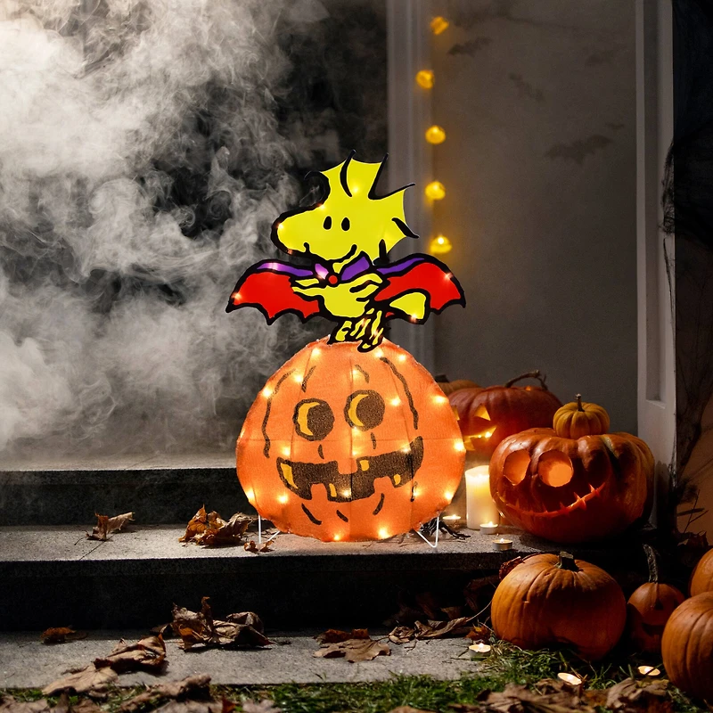 24" LED Peanuts Woodstock Vampire Yard Art