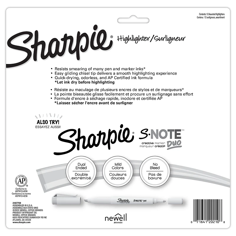 Sharpie® Tank Chisel Tip Highlighter Set