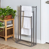 Honey Can Do Gray 3-Tier Towel Rack