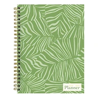 TF Publishing 2024-2025 Medium Verde Fronds Spiral Weekly Monthly Planner