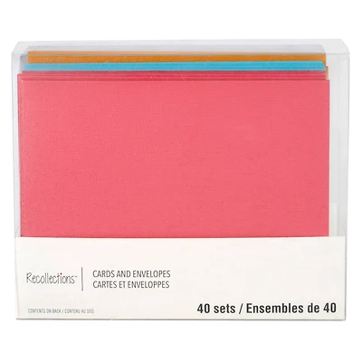 Solid Rainbow Cards & Envelopes by Recollections™, 4.25" x 5.5"