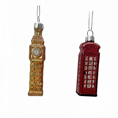 Assorted England Landmark Glass Ornament by Ashland®, 1pc.