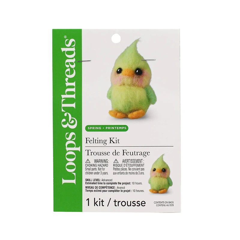 Spring Advanced Rainbow Bird Felting Kit by Loops & Threads®