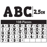 ArtSkills® 2.5" to 4" Black 160 Piece Paper Poster Letter Set
