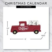 DII® Christmas Tree Truck Tabletop Block Calendar