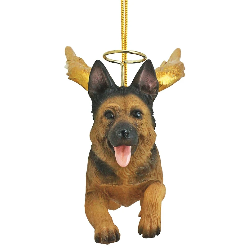Design Toscano Honor the Pooch German Shepherd Angel Ornament