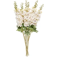 38" White Delphinium Artificial Flower Stem, 8ct.