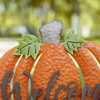 Glitzhome® Metal Welcome Pumpkin Yard Stake