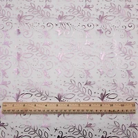 Wyla Light Pink Butterfly Mesh Polyester Fabric