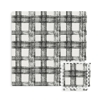 FloorPops Sawyer Plaid Interlocking Floor Tiles