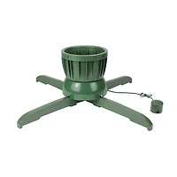 24" Green Musical Rotating Tree Stand for Live Trees