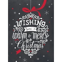 JAM Paper 6.25" x 4.625" Season's Greetings Chalkboard Assorted Card Set, 25ct.