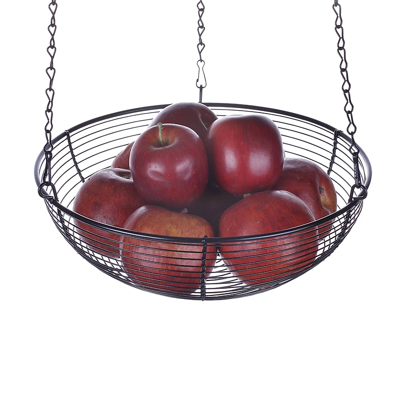 SunnyPoint Black 3 Tier Hanging Fruit Basket