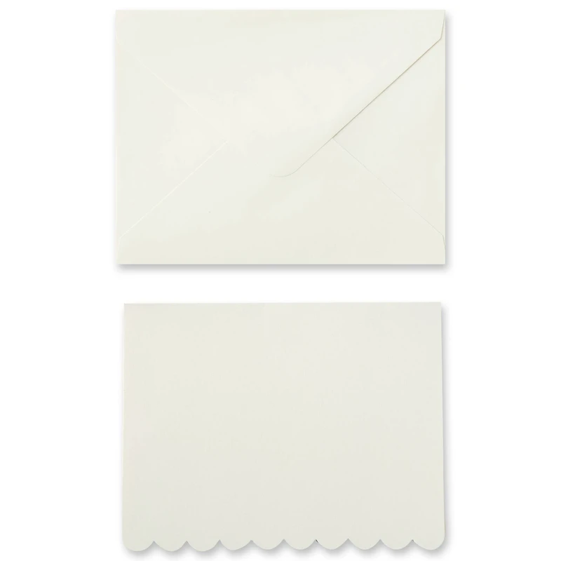 Scalloped Folded Cards & Envelopes by Recollections