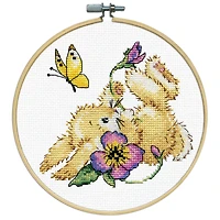 Design Works™ 8'' Round Bunny Counted Cross Stitch Kit