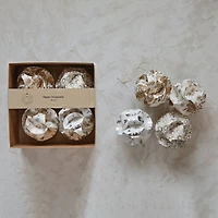 Hello Honey® Handmade Recycled Paper Glitter Ornaments Set