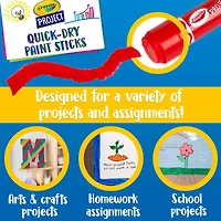 Crayola® Project™ Quick-Dry Paint Sticks, 6 Packs of 6