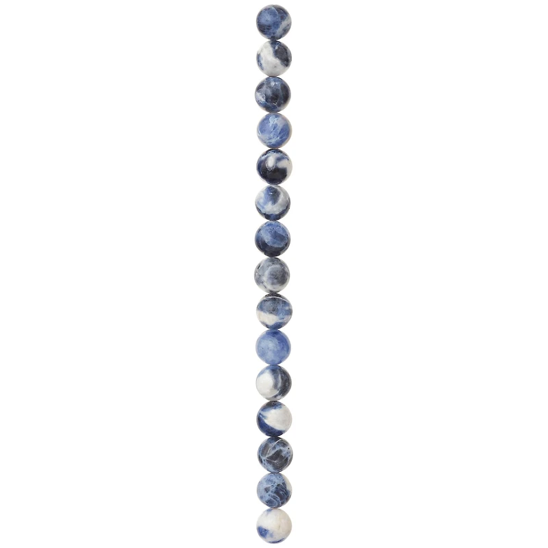 Blue Sodalite Stone Round Beads, 10mm by Bead Landing™