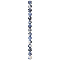 Blue Sodalite Stone Round Beads, 10mm by Bead Landing™