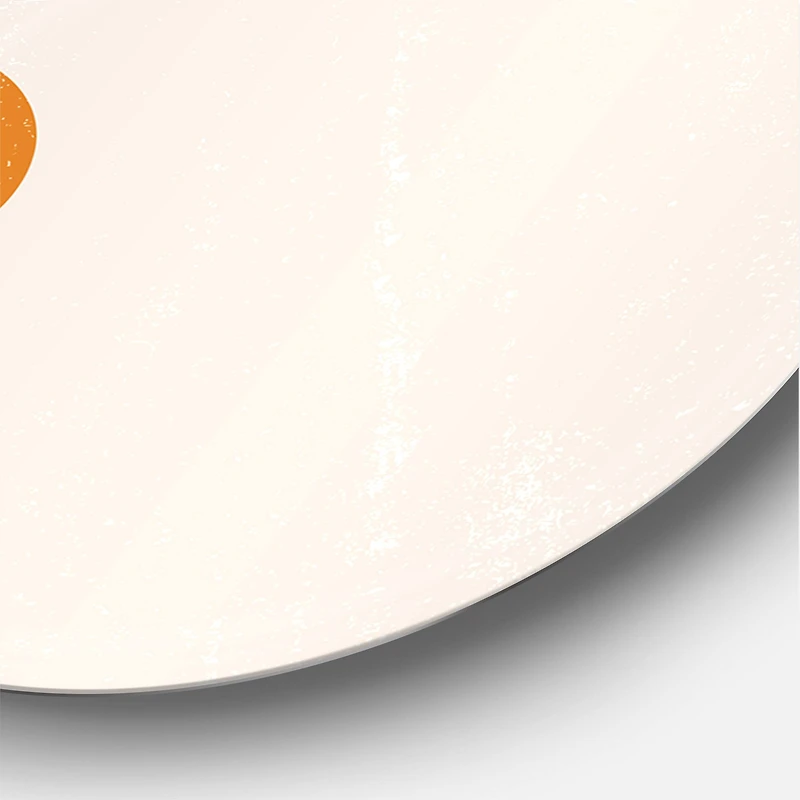 Designart - Abstract Minimal Sun and Moon In Earth Tones II