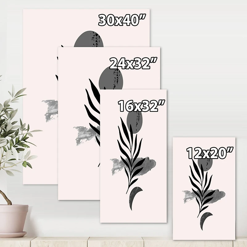 Designart - Abstract Tropical Leaf II