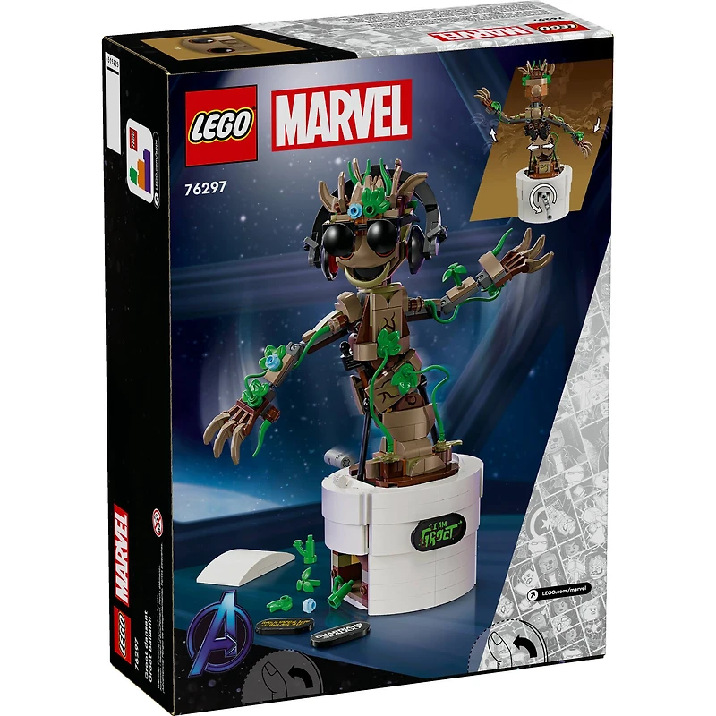 LEGO® Marvel Dancing Groot Buildable Animated Toy 76297