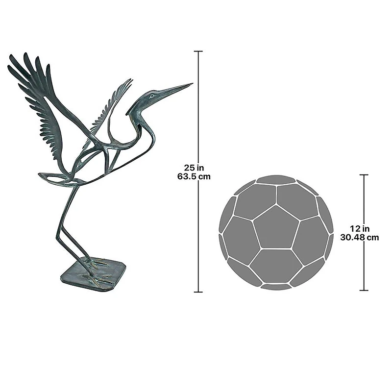 Design Toscano 26" Winged Salute to the Sun Bronze Statue