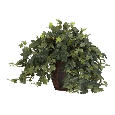 21" Puff Ivy Plant with Decorative Vase