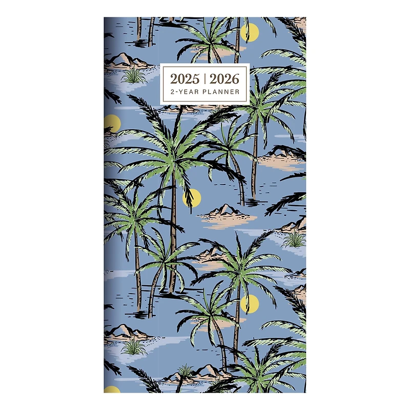 TF Publishing 2025 - 2026 Aloha Palms Small Monthly Pocket Planner