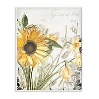 Stupell Industries Soft Sunflower Floral Wall Art