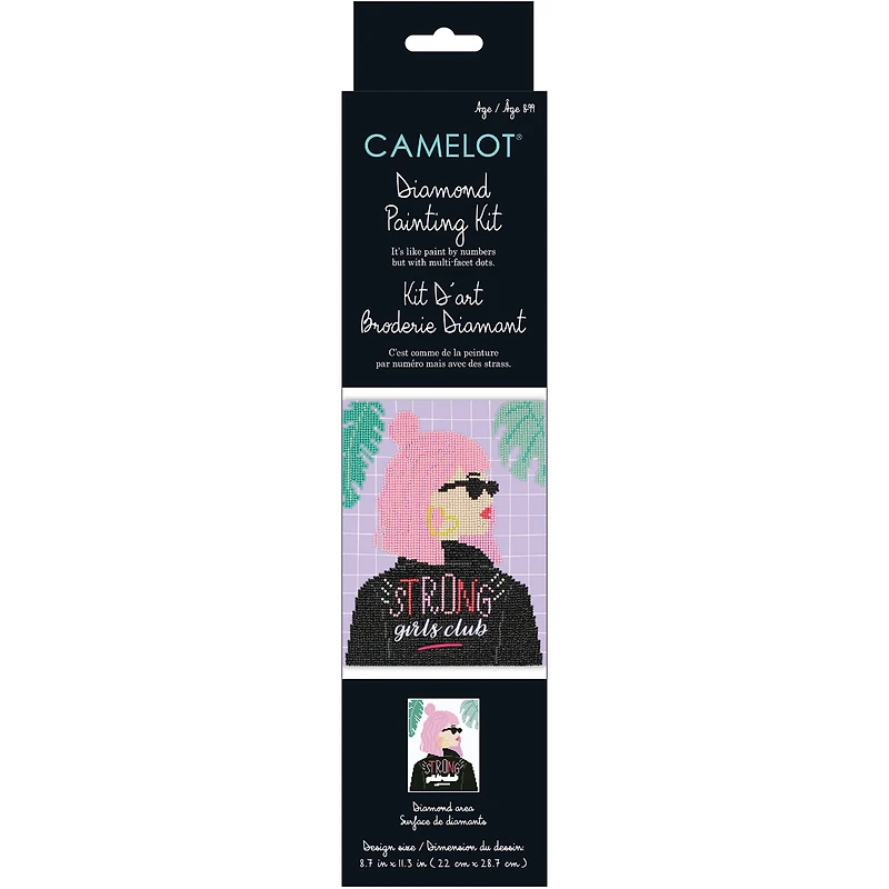 Camelot® Dots Strong Girls Club Diamond Painting Kit