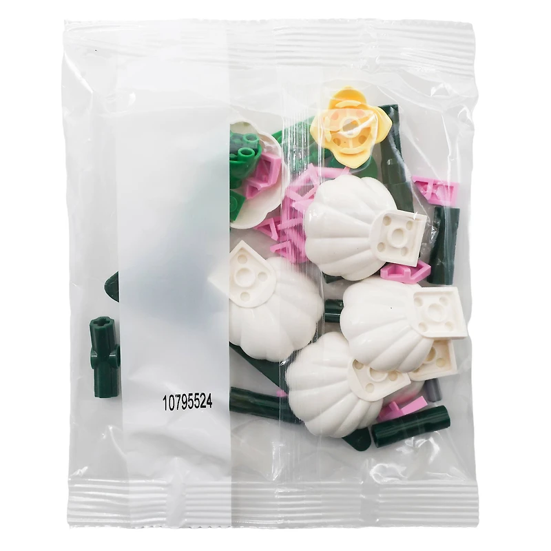 White Magnolia Floral Brick Art by Make Market®