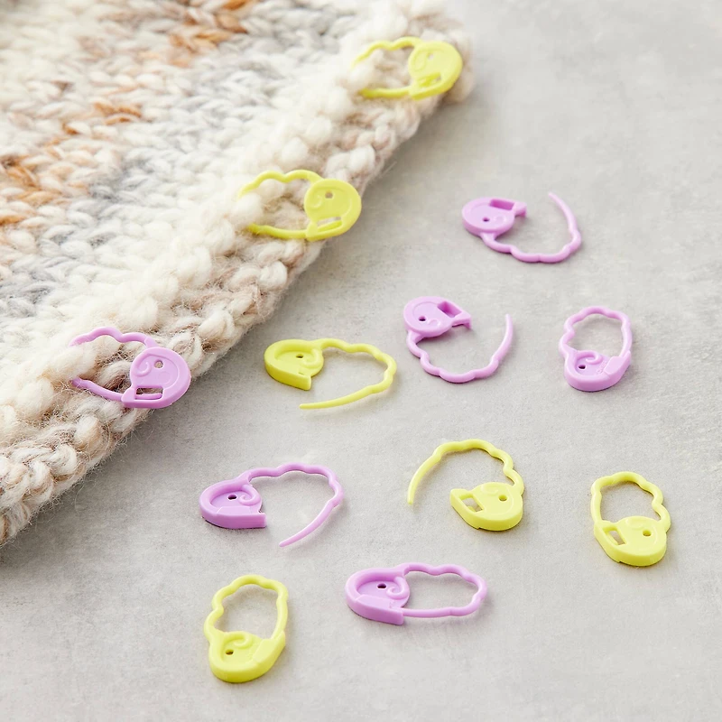 Clover® Quick-Locking Stitch Markers, Large