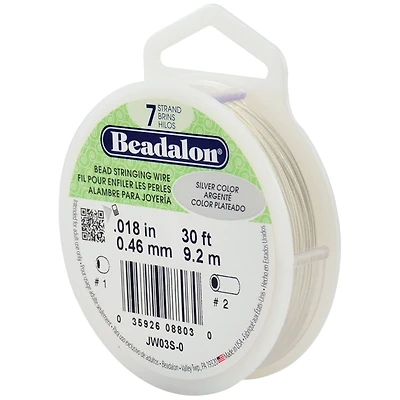 Beadalon® 7 Strand Silver Bead Stringing Wire, 0.46mm