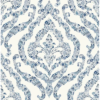 NuWallpaper Blue Guildford Peel & Stick Wallpaper