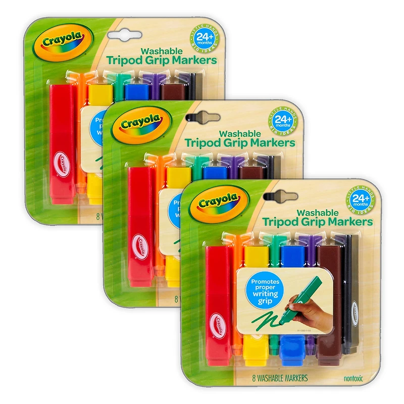 Crayola® Washable Tripod Grip Markers