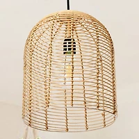 Hello Honey® Modern Boho Handwoven Rattan Pendant Light