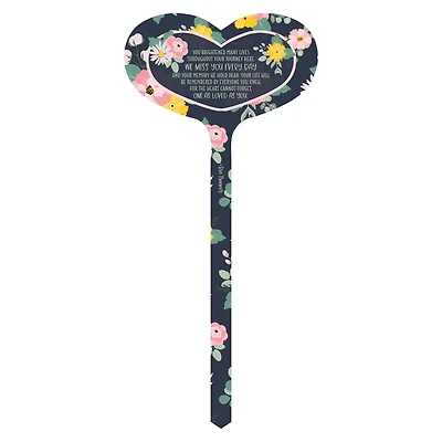 15" Aluminum You Brightened Remembrance Marker Garden Stake