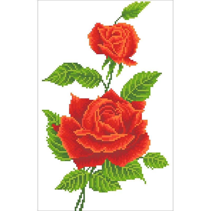 Diamond Dotz® Intermediate Red Rose Corsage Diamond Painting Kit