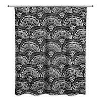 Bohemian Sketch Pattern 71" x 74" Shower Curtain