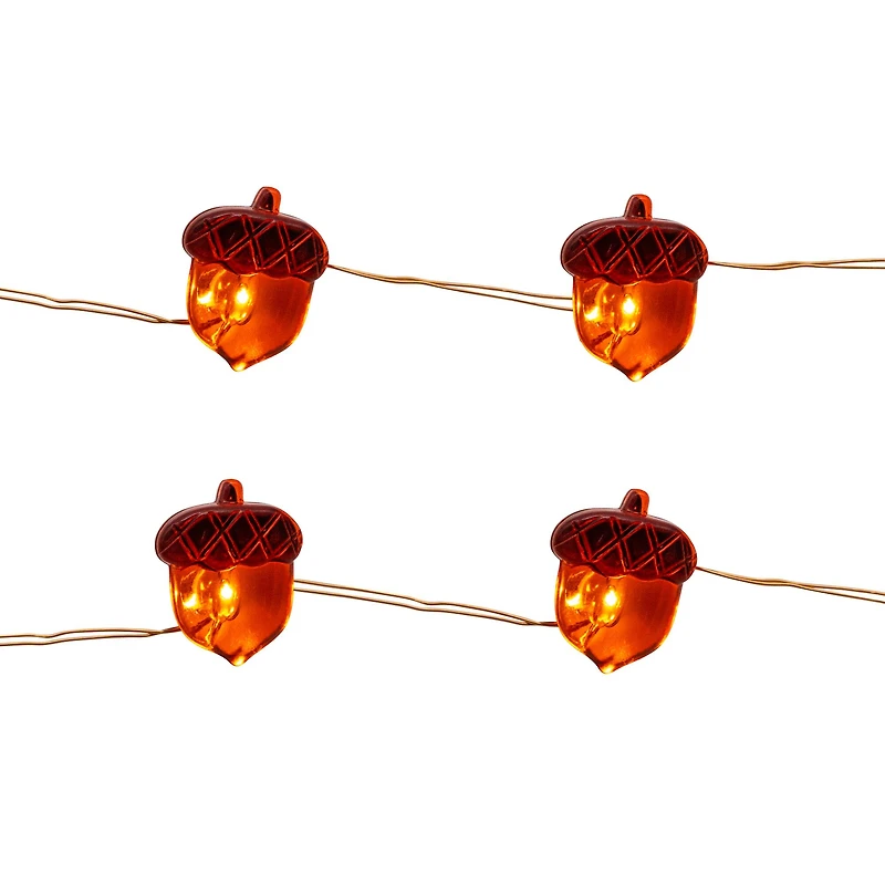 18ct. Warm White LED Acorn Icon String Lights by Ashland®