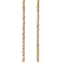 9 Pack: Amber Small Glass Faceted Rondel Beads, 3mm by Bead Landing™