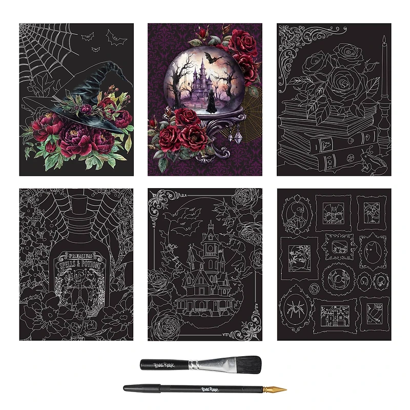 Brea Reese™ 9" x 12" Witching Hour Scratch Art Paper Pad