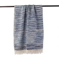 DII® Blue Tone Diagonal Stripe Acrylic Throw