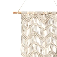 3ft. x 1.5ft. Boho Woven Macrame Wall Hanging Decor